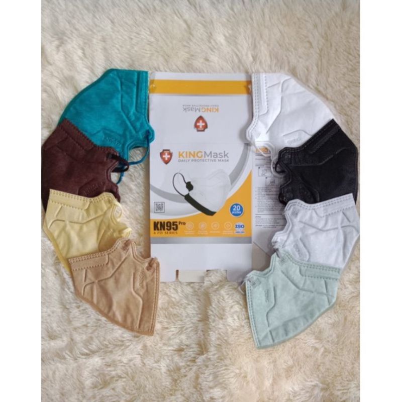 Masker KN95 Kingmask Pro 6ply RECOMMENDED MASK KEMENKES 1box isi 20pcs