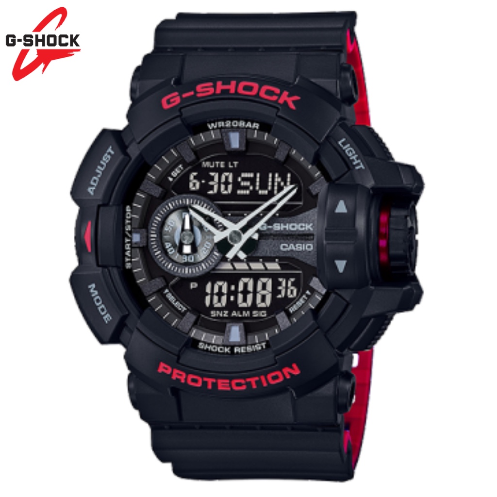 JAM TANGAN GSHOCK GA-400 FULLSET DUALTIME ANALOG DIGITAL - G-SHOCK GA-400 AUTOLIGHT