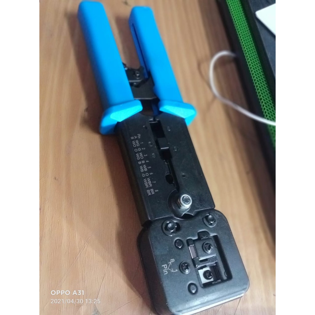 Tang Crimping RJ 45 cat 5 &amp; cat 6(anti gagal) Tang Inovasi terbaru untuk Conektor RJ 45 anti gagal