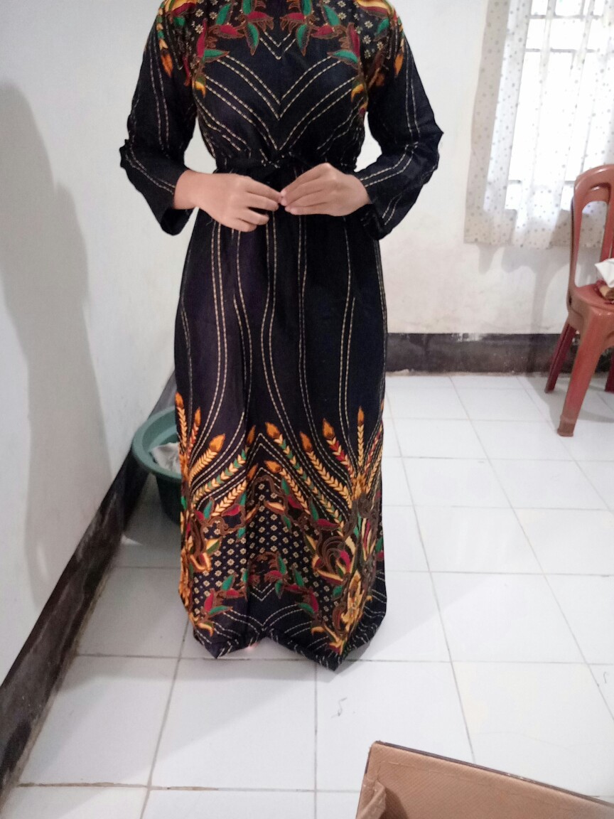 Maura Couple - Sania Ruffle Batik Couple Ori Ndoro Jowi Garansi Termurah Shopee - Batik Modern Solo