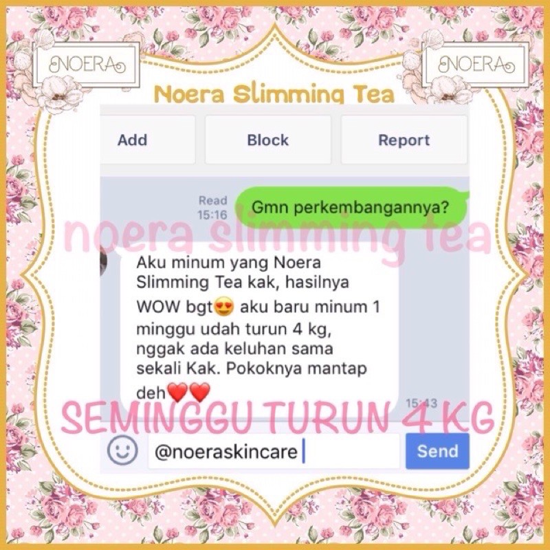 Noera Slimming Tea | Noera Teh Hijau | Teh Diet Herbal Pelangsing Slim Tea Noeraskincare