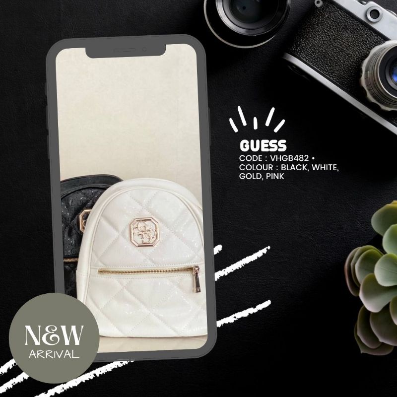 BACKPACK STYLISH GS | TAS RANSEL GUESSS (VHGB482) | TAS BRANDED