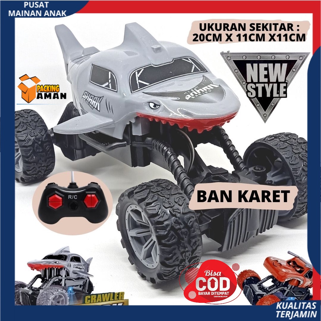 RC Remote Control Mobil ROCK CLIMBER CLIMBING SHARK NEW CRAWLER OFFROAD / Mainan Anak Laki Laki