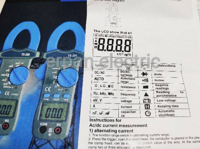 DIGITAL CLAMP MULTIMETER TS-202+