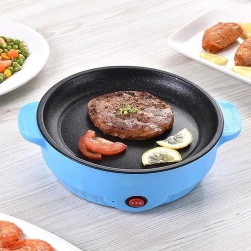 TERBARU KOREAN PAN ALAT PEMANGGANG LISTRIK GRILL BULAT BBQ PANCI GORENG JUMBO SOSIS ROTI MIE ,SHENAR