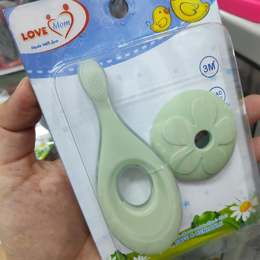 Love Mom Sikat Gigi Bayi Baby Training Toothbrush Bayi Baru Lahir