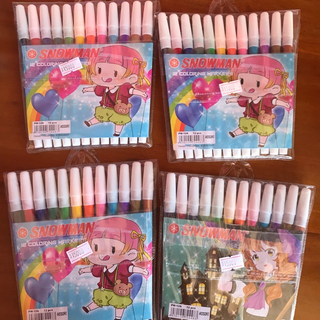 

Spidol snowman 12 warna