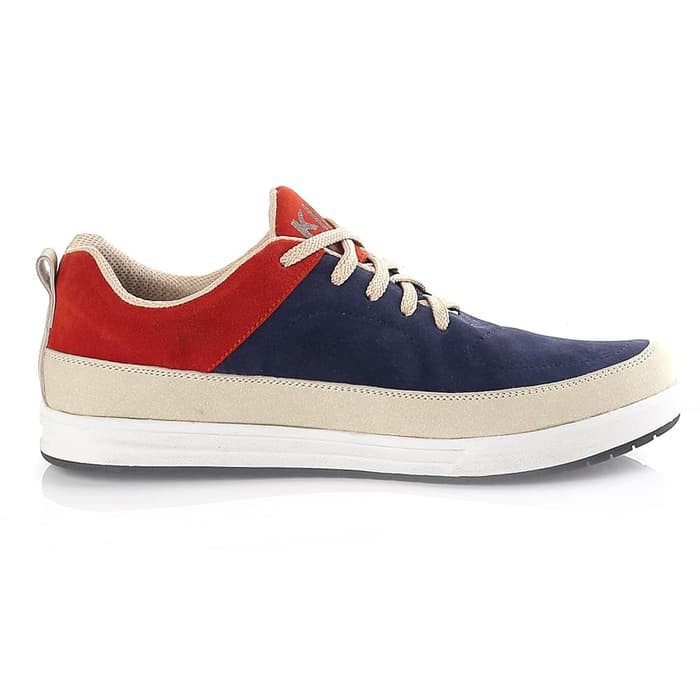 Sneakers Pria Sepatu Sport Sepatu Casual  Navy Blue handmade Bandung K378 Murah