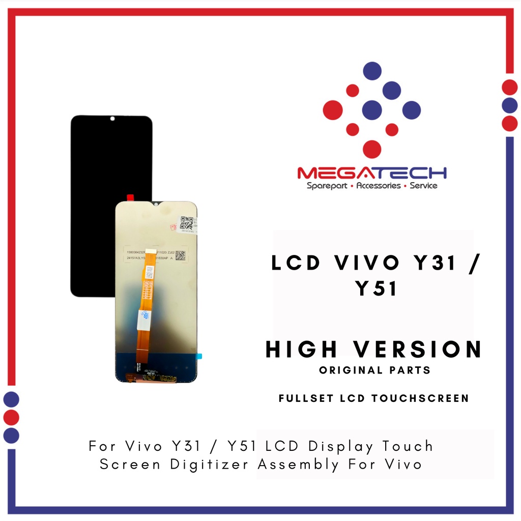 LCD Vivo Y31 / LCD Vivo Y51 2020 / LCD Vivo Y53S Fullset Touchscreen