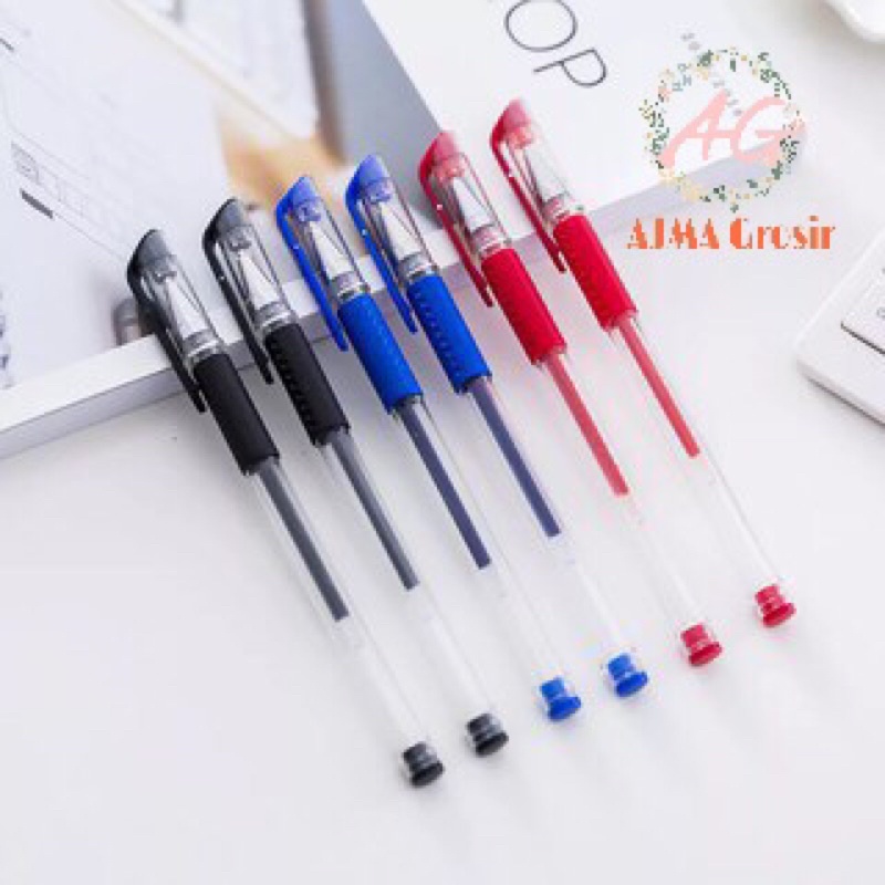 

Pulpen Pena Gel 0.5mm Bulpoin Hitam