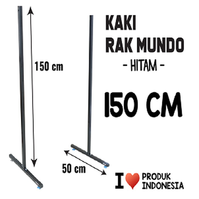 KAKI RAK MUNDO T. 150CM Putih DISPLAY CANTOLAN RAM DINDING