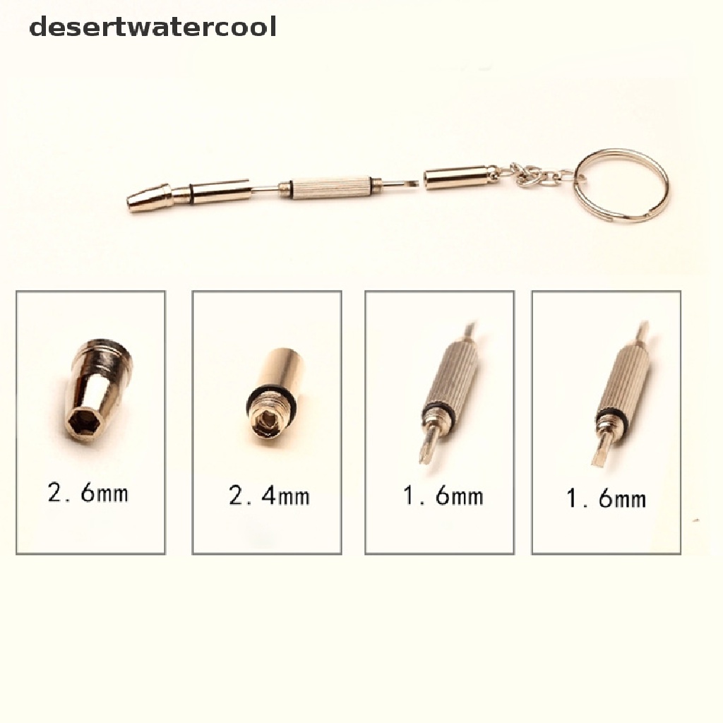 Deid 4 In 1 Obeng Reparasi Kacamata Dengan Gantungan Kunci