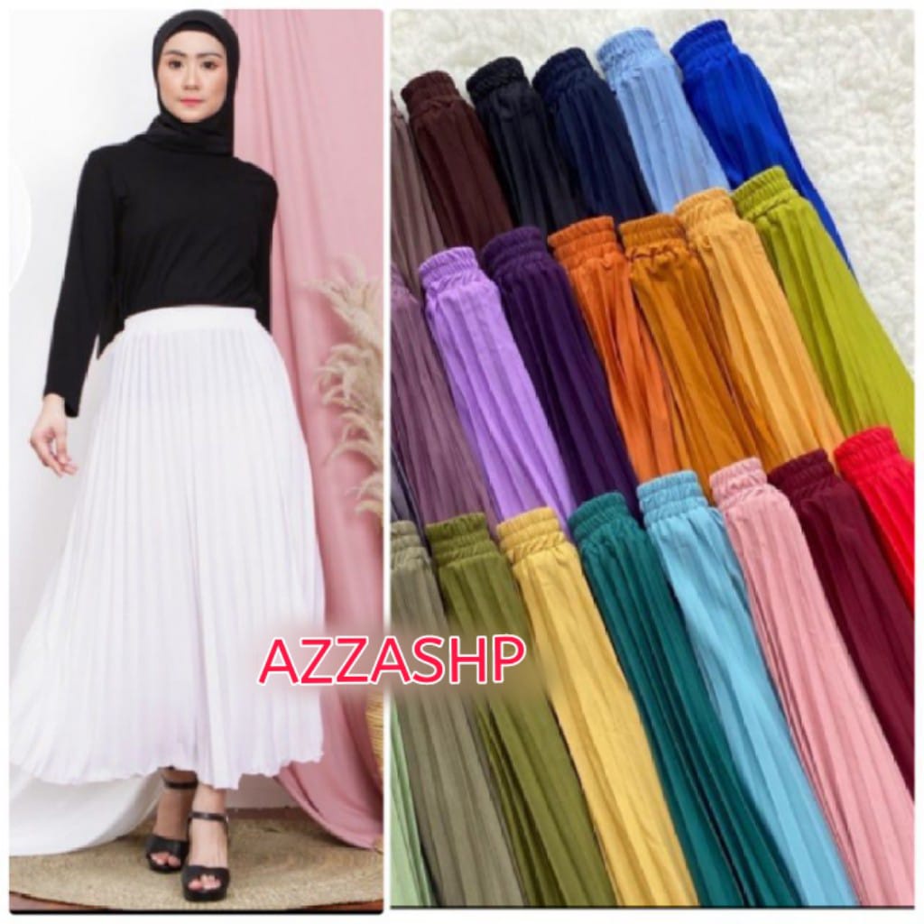 Klop-Rok Plisket Klop Dewasa Murah / Maxy Skirt