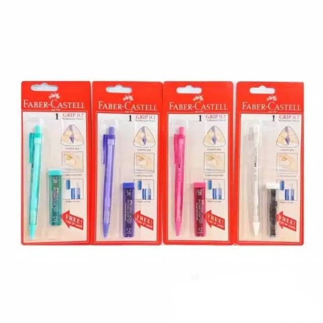 

Unik Pencil Mekanik Faber-Castell + Refill Econ Grip 0.7Mm Transparent Berkualitas