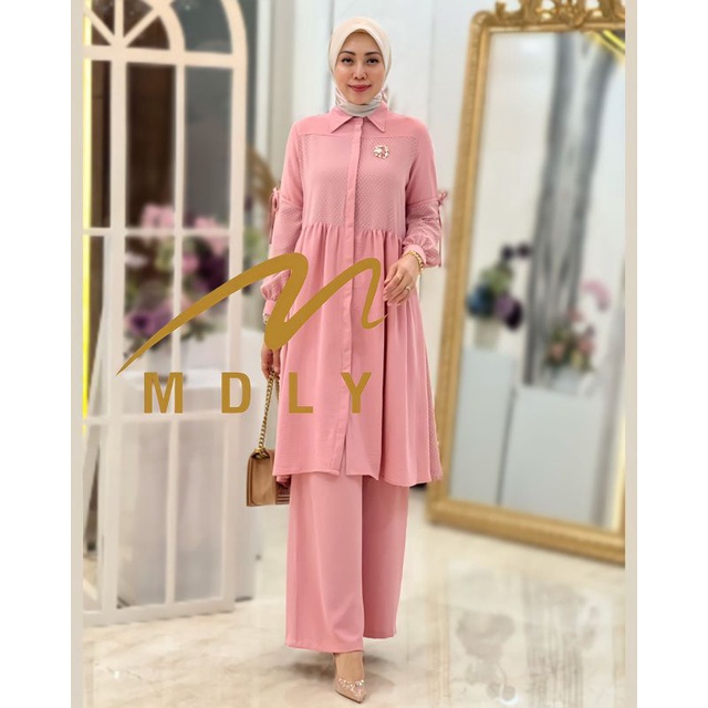 Gamis Stelan Wanita Rania Set By Mdly 3019