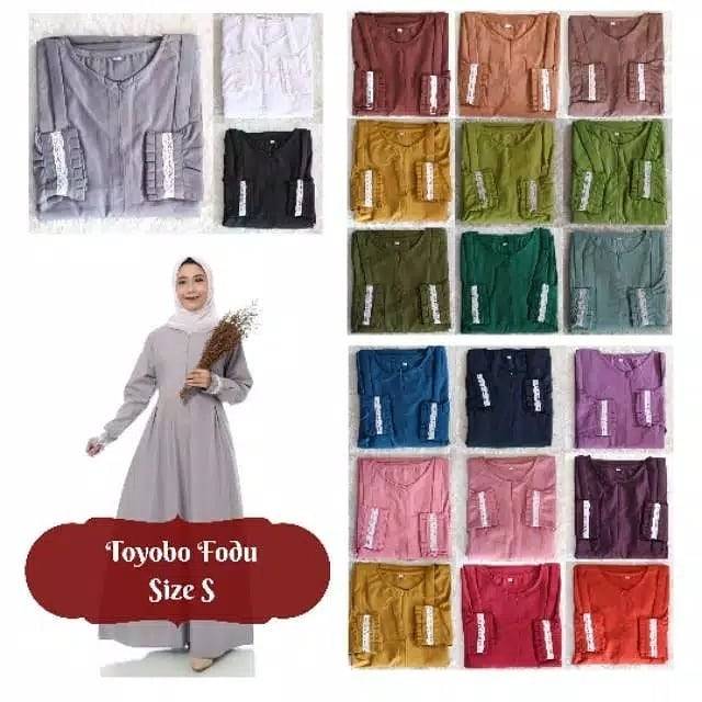 Gamis katun toyobo fodu