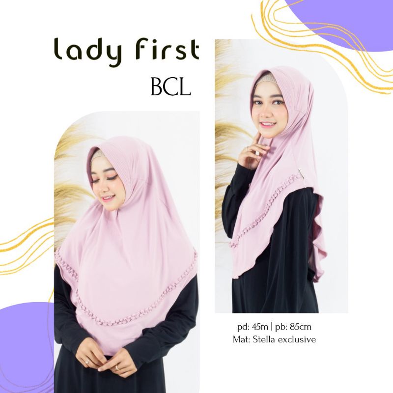 Lady FirstBCL hijab instan murah cantik nyaman dipakai