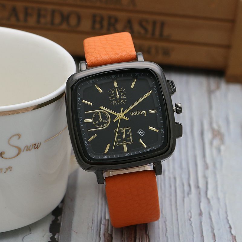 GOGOEY Watch 【100% Ori】【COD】2022 Baru Desain Kecil Square Watch Sederhana Fashion  Jam tangan anti air perempuan【With box】【Harga waktu terbatas】