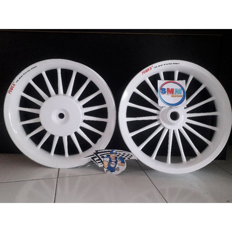 VELG POWER 1 SET BEAT VARIO 125 VARIO 150 VARIO TECHNO SCOOPY MODEL DAYTONA DOKAR ANDONG RING 14 PAL