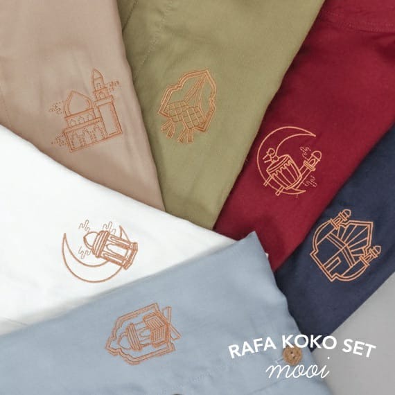 MOOI RAFA KOKO KURTA SETELAN BAJU LEBARAN ANAK MUSLIM