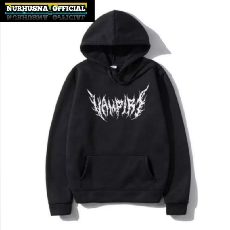 HOODIE JAKET VAMPIRE KINGDOM HITAM TERLARIS