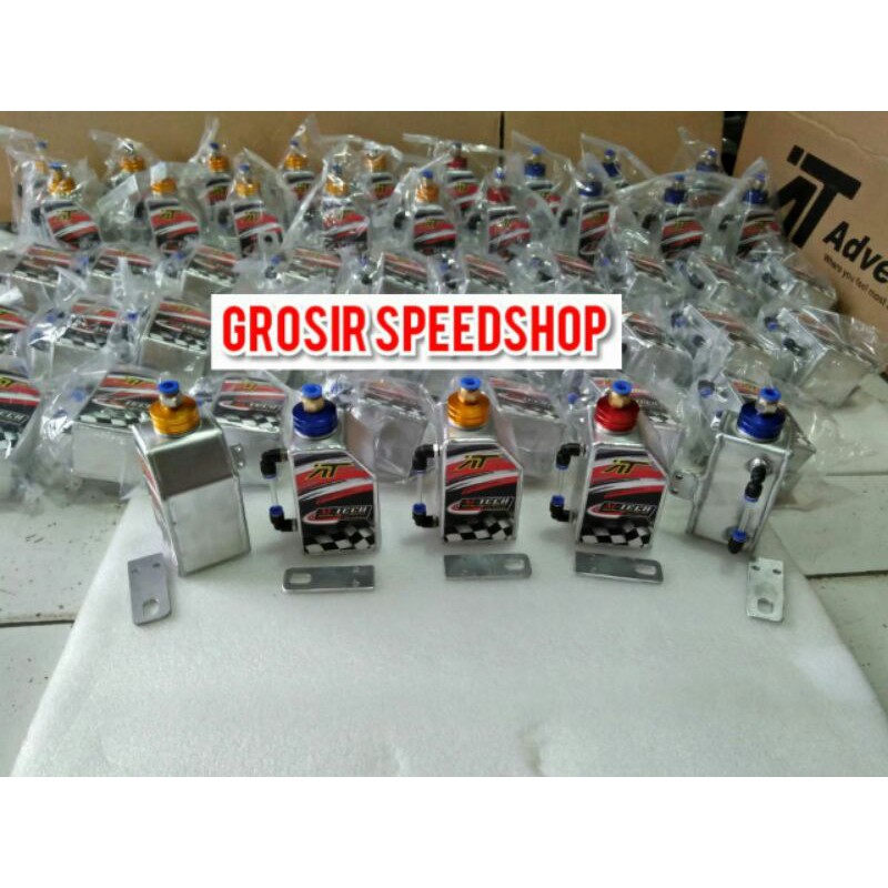 Variasi tabung botol wadah reservoir air radiator Aitech Ai tech Gold biru merah ninja RR R Vixion J