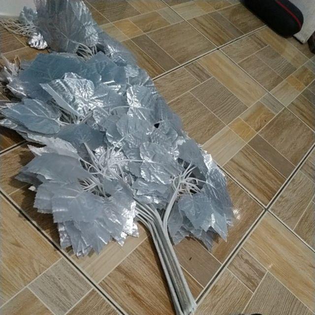 Wanflower Daun Anggur * Silver (perlusin)