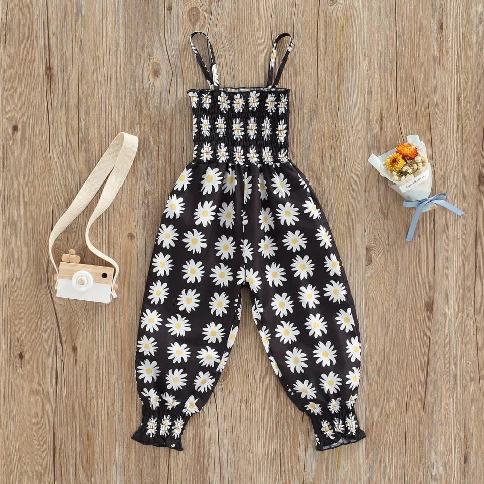 Jumpsuit anak Roya Motif Daisy / Jumpsuit Anak Perempuan 1-6 tahun Terbaru