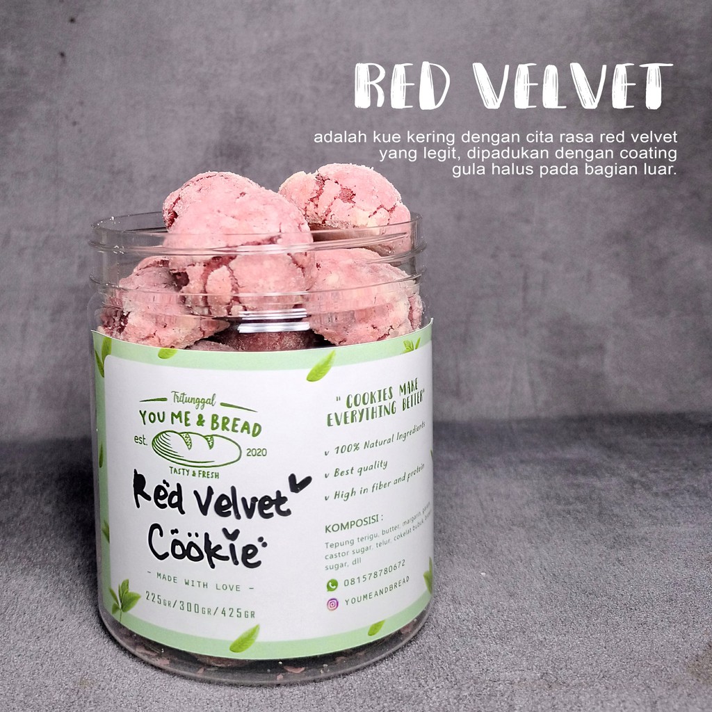 

RED VELVET COOKIES/KUE KERING LEBARAN HAMPERS PARCEL LEBARAN PREMIUM MURAH RED VELVET