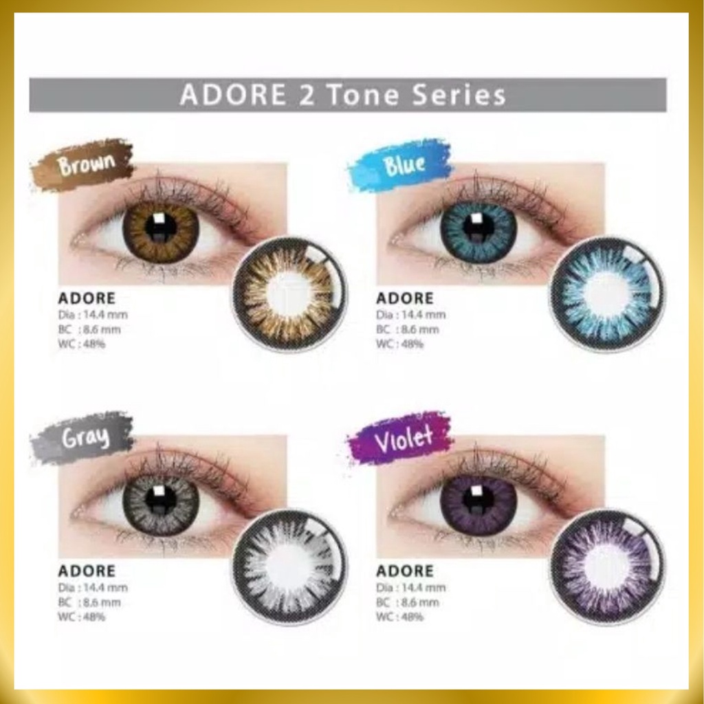 {BISA COD} SOFTLENS LIVING COLOR ADORE BY IRISLAB MINUS -3.25 SD -6.00