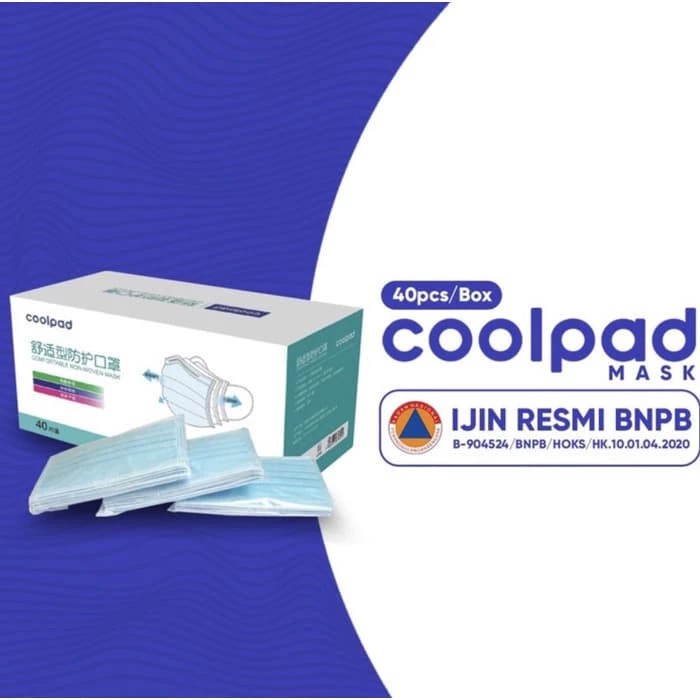 Coolpad Masker 3 ply , Surgical Mask , Harga Per box
