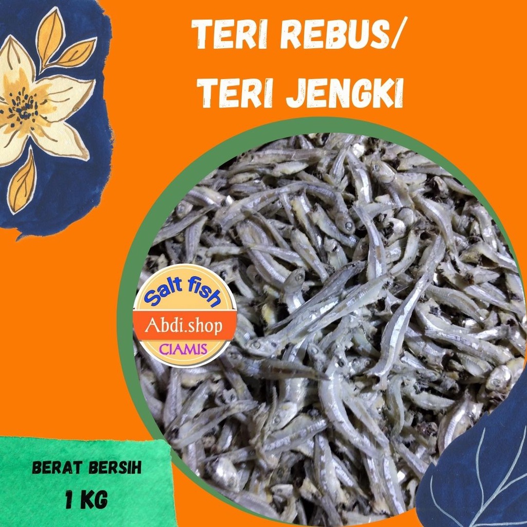 

ikan asin teri jengki / teri rebus asin 1kg murah