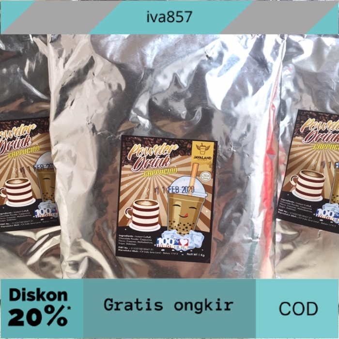 

PROMO Bubuk Minuman Cappucino Powder Drink 1 kg GRATIS ONGKIR