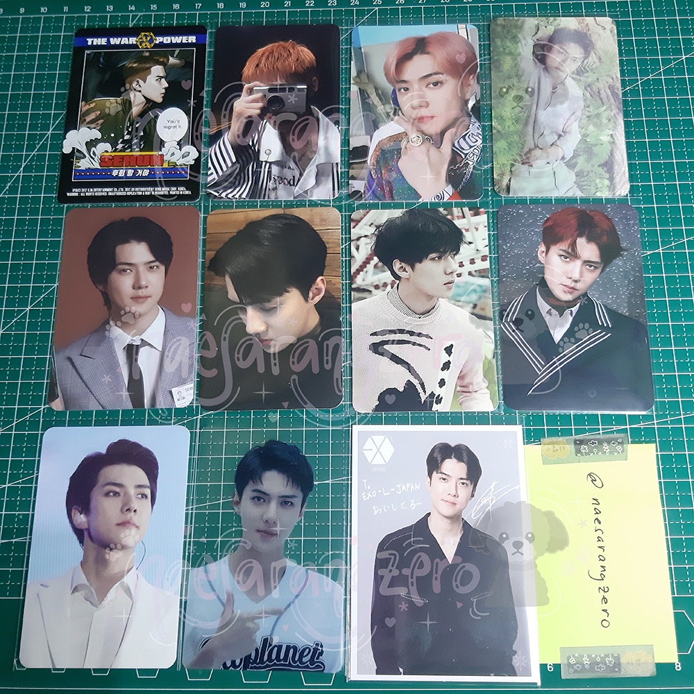 EXO SEHUN PHOTOCARD PC VOICE KEYRING ELYXION EXPLORATION JAPAN 11ST TRANSPARENT TEMPO PASWAL PASSPOR