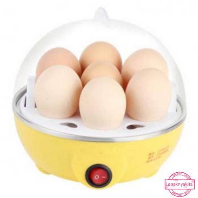 [ COD ] Electric Egg Cooker Boiler Alat Rebus Telur Steam Kukus Makanan Elektrik Listrik Cooker Masa
