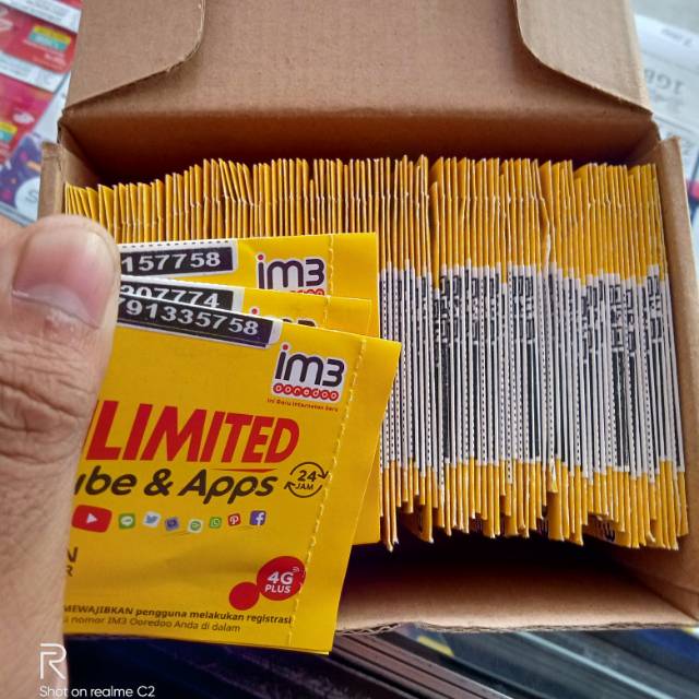 Cangkang Perdana INDOSAT Expayed isi 100pcs