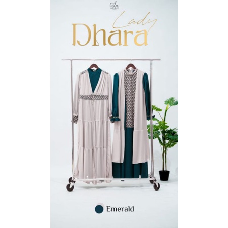 Gamis Lady Dhara Style 2 Emerald Inner Only Size M By Aden Hijab