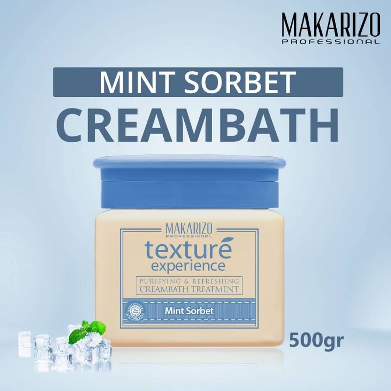 texture Makarizo experience Hair &amp; scalp 500gr Mint Sorbet hair spa / hair mask