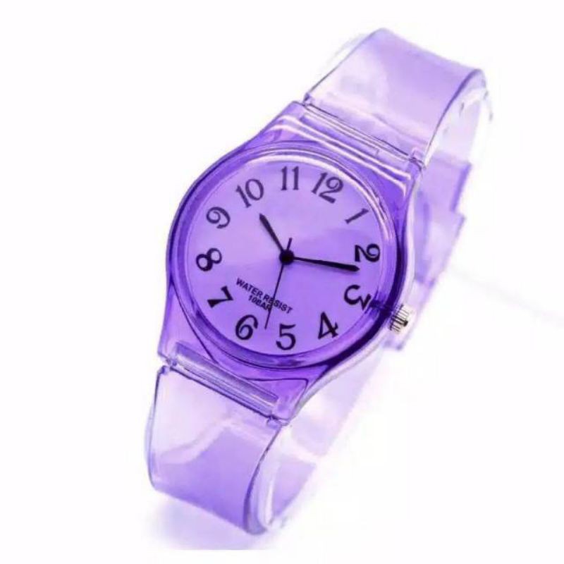 (Grosir)Jam Tangan Wanita Q&amp;Q Traspadan Murah Strap Rubber(Terima Cod)