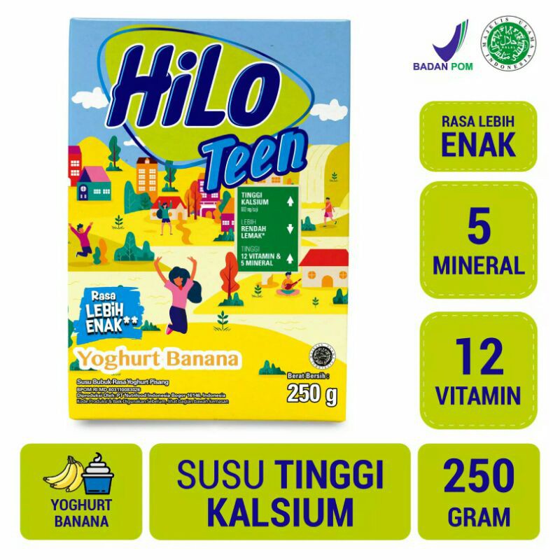 

Hilo teen yogurt banana 250gr