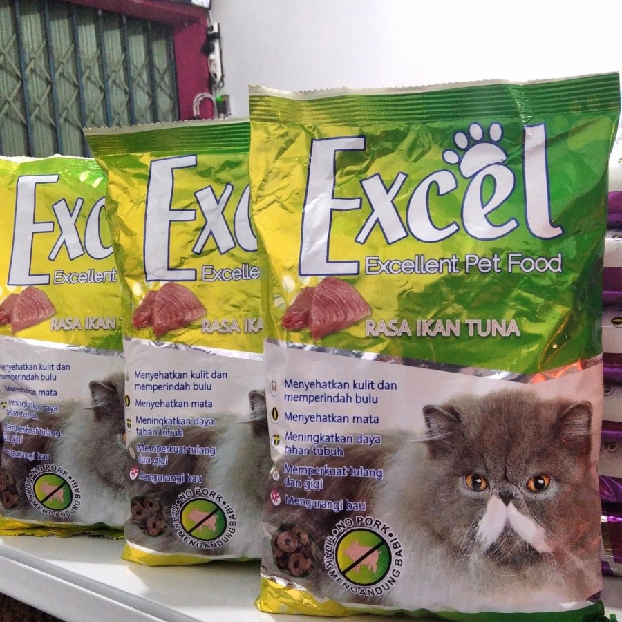 Makanan Kucing Excel Tuna Kibble Donat Donut 500gr 500 gram Cat Food