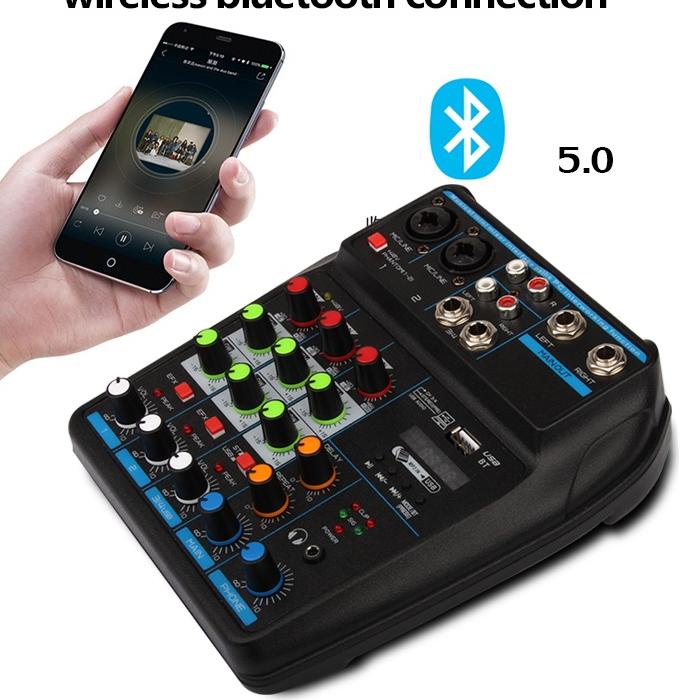 ★★ Mixer Audio YAMAHA M 4 USB/Electro Bluetooth 4 Channel mendukung penyetelan mobil 12V Terkiniー
