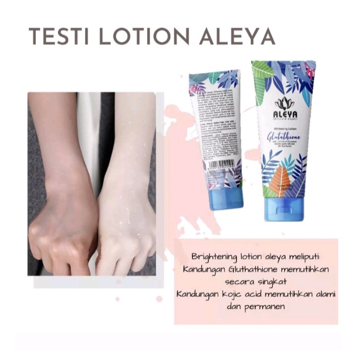 [BISA COD] Lotion Pemutih Kulit Viral Hb Whitening Aleya Pemutih Badan BPOM Handbody Whitening Pemutih Instan