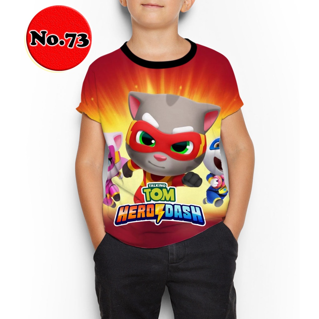 KAOS TALKING TOM HERO DASH 73 KARTUN ANAK BAJU ANAK