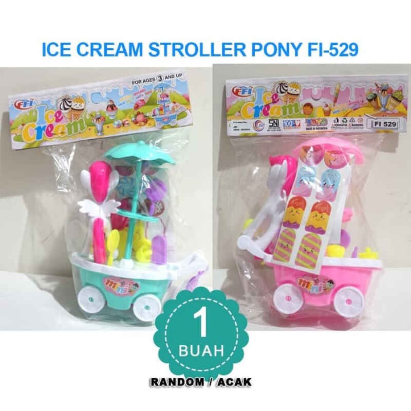 Mainan dorong-dorongan es krim