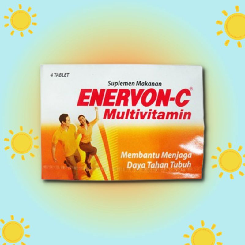 Jual ENERVON C Multivitamin 1 Strip 4 Tablet Indonesia