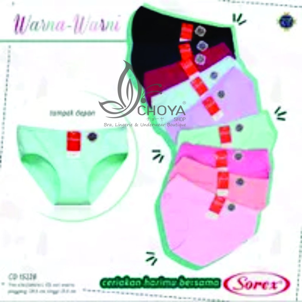 Celana Dalam Wanita Katun Sorex 15228 - CD Sorex Grosir - Murah - Sale - Harga Cuci Gudang