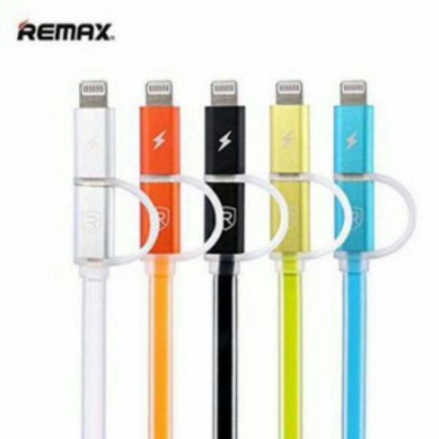 Remax Aurora 2in1 Apple Lightning, Micro USB Cable 1M RC-020T