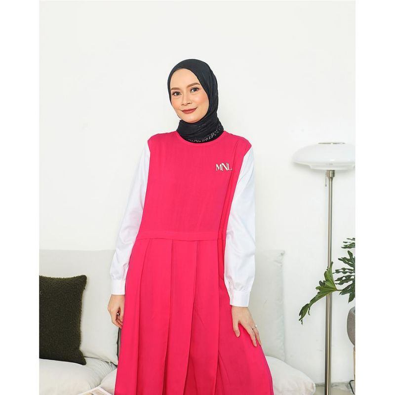 Moire Midi Dress by Monel