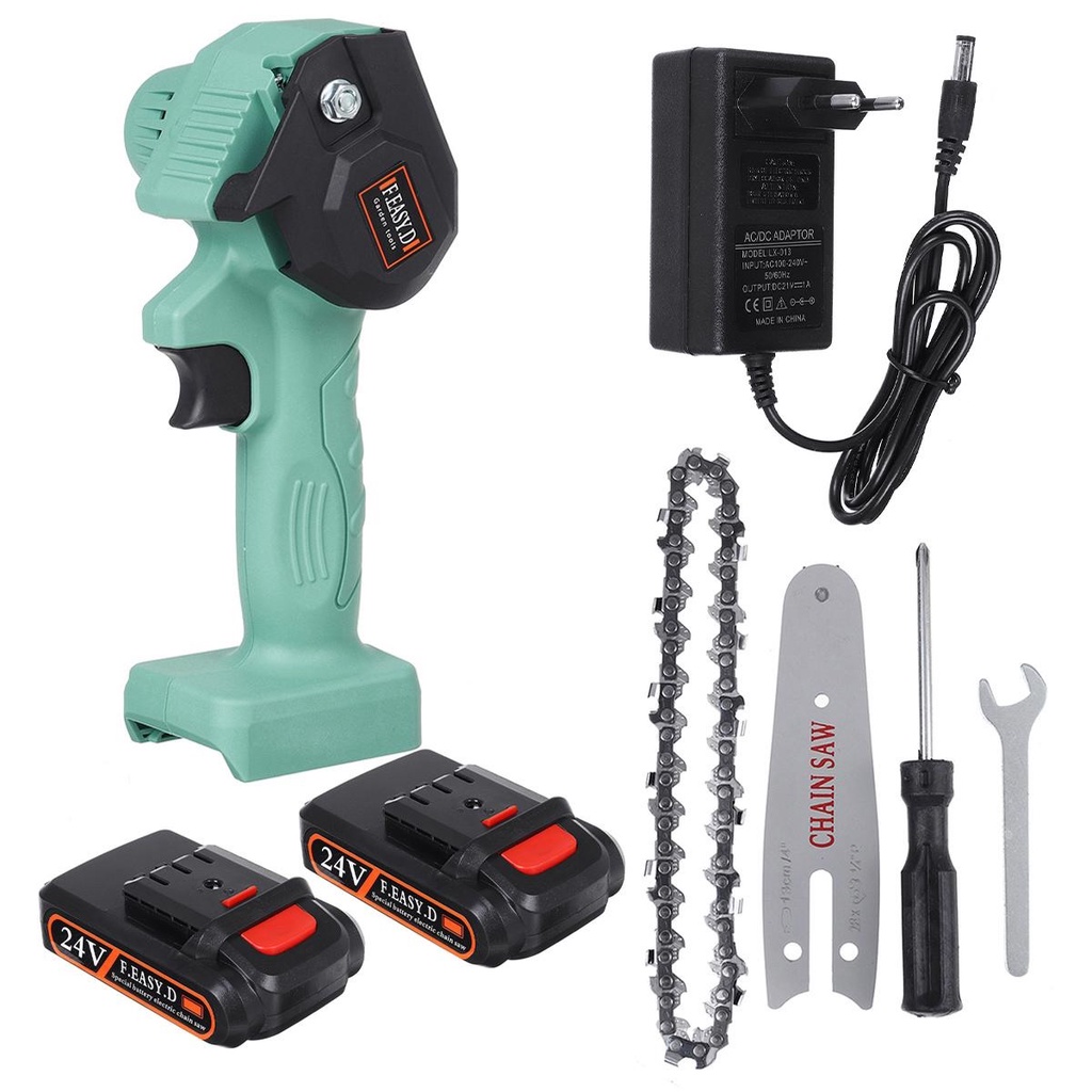 Mini Electric Chainsaw 4 inch - Gergaji Listrik Portabel untuk Kayu